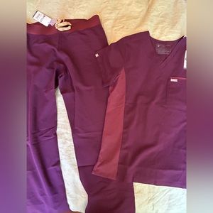Never Worn Eggplant/Purple Scrub Set from Figs